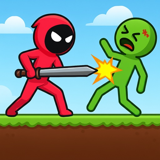 Red Stickman Vs Monster School 1